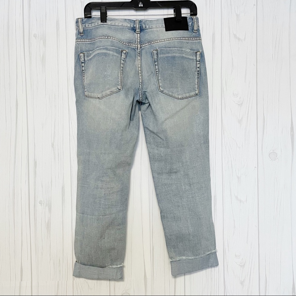 One by One Teaspoon Awesome Baggies Distressed Cuffed Jeans Size 27 - Picture 4 of 9